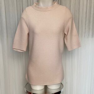 The Limited Scandal Collection Women's Ribbed 3/4 Sleeve Top - Soft Blush Pink